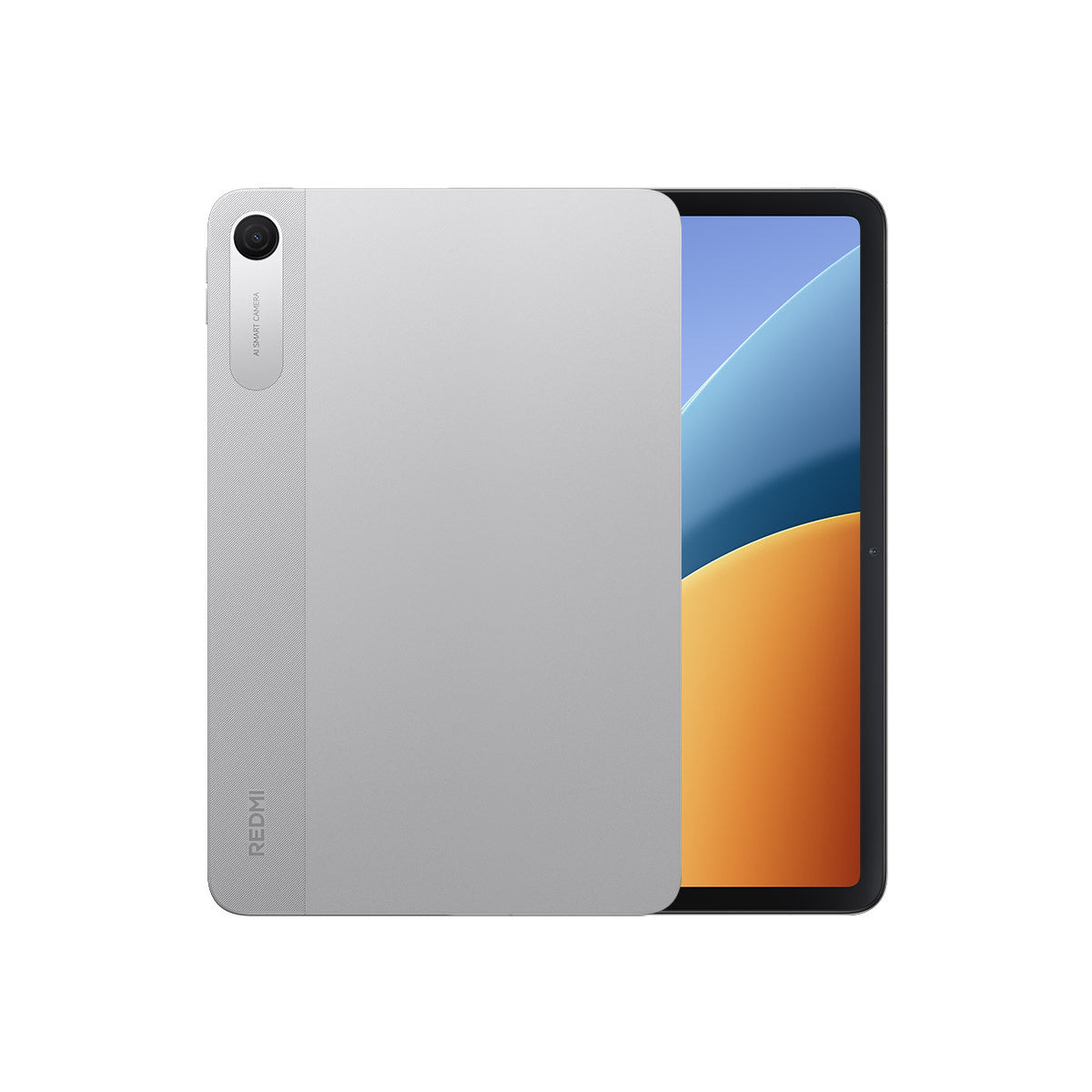 A Redmi Pad 2 9.7 tablet in silver colour shown from the back and front against a plain white background.